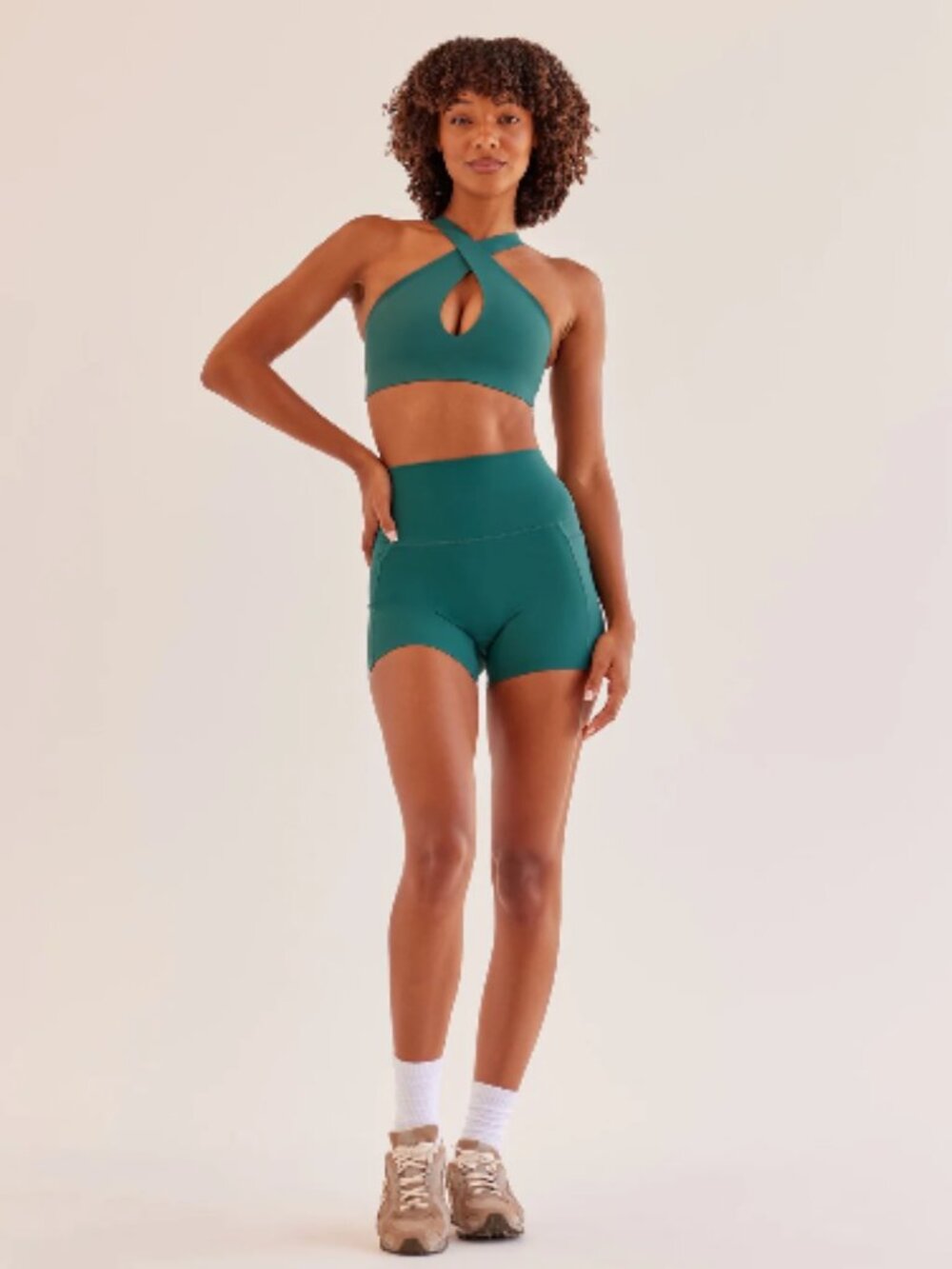 LSKD Set: Elixir Pocket Leggings S NWT + Bend & FLX Plunge Bra XS Teal - Picture 11 of 11